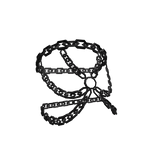 3.0 right shoulder chain bracelet in black