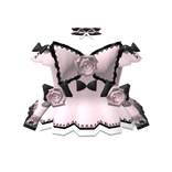 🎀3.0 Romantic pink gothic dress w roses