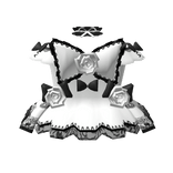 🎀3.0 Romantic white gothic dress w roses