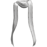 3.0 Rune Esoteric Long Silver Fantasy White Scarf