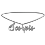 3.0 Scorpio Zodiac Sign Necklace in Silver