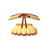 🎀3.0 Set Yellow skirt with red tassels