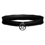 3.0 silver emo vkei pentagram choker