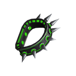 [3.0] Spike Green Metallic Arm Band (Left)