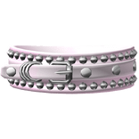 3.0 studded belt choker baby pink