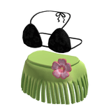 3.0 Tropical Hawaiian Top w/ Hibiscus Skirt