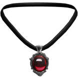 3.0 Vampire Goth Emo Red Gemstone Necklace