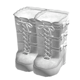 3.0 White Gothic Thigh-High Boots