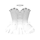 3.0 White laced up dress