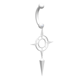 [3.0] White Spike Belly Piercing