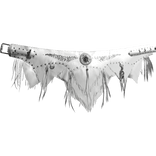 [3.0] White Studded Distressed Leather Belt