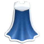 3.0 Winter fur cape - blue