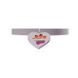 ♡ 3.0 wlw heart paw collar in light pink