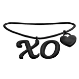 3.0 XO Necklace (Black)