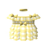 💟3.0 Yellow Creepy doll dress with ruffles