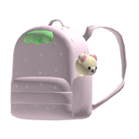 ♡ : 3.0🍓kawaii light pink strawberry backpack