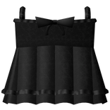 cute ruffled kawaii black dress