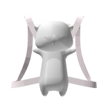 ♡ : 1.0 cute sleepy kitty backpack grey