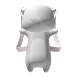 ♡ : 3.0 cute sleepy kitty backpack grey