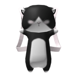 ♡ : 3.0 cute sleepy kitty backpack tuxedo 