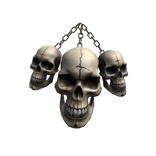 3 Skull Hanging Waist Front