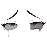 3D Crying Anime Eyes