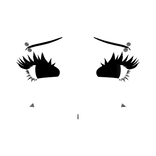 3D Emo Femme Eyes and Eyelashes Set w/ Piercings 