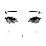 3d Manga Manipulator Tomie Eyes w/ Piercings