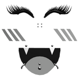 3D sshf Lashes w/ Piercings (Grey)