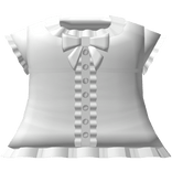 cute ruffled baby doll dress in white