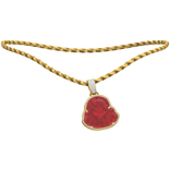 [4.0] 14k Gold Rope Chain Buddha Pendant Set