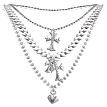 [4.0 Boy] Layered Silver Necklace