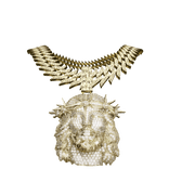 4.0 boy gold jesus piece chain iced out