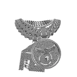 4.0 chain stack trap pendant w money bag iced out