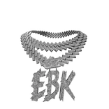 4.0 EBk jayboo chain iced out silver double cubans