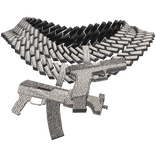 4.0 Iced Out Stacked Toy Chain 