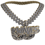 4.0 kwaves chain iced out real diamonds