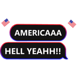 4th of July AMERICAAA! text
