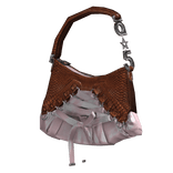 (5☆) Leather & Pink Ballet Corset Bag