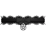 666 :: cute halloween witch set choker black
