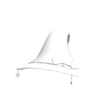 666 :: cute halloween witch set hat white