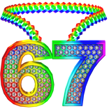 67 rainbow chain necklace