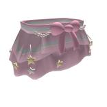 ۶ৎ adorable pink pastel star bow skirt