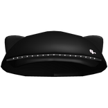 ۶ৎ black news boy hat with cat ears