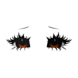 ۶ৎ halloween kawaii doll 3D eyes + long lashes 