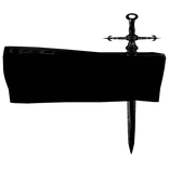 ۶ৎ | black tube top w/ black cross dagger