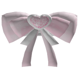 ۶ৎ | cute pink bow doll heart gem cutesy white top
