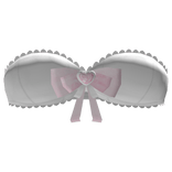 ۶ৎ | cutest doll lace ruffles bow white top bra