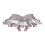 ۶ৎ | cutesy doll white ruffles big pink bows skirt