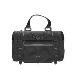 1.0 Grey Y2K Distressed Leather Cross Handbag